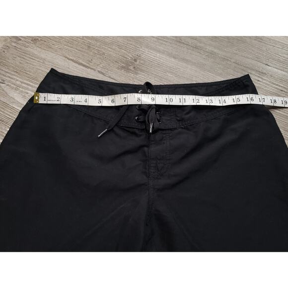 Oakley Black Tie Front Swim Shorts Bathing Bottoms Board Shorts Trunks - Picture 5 of 7